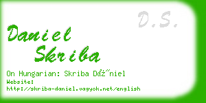 daniel skriba business card